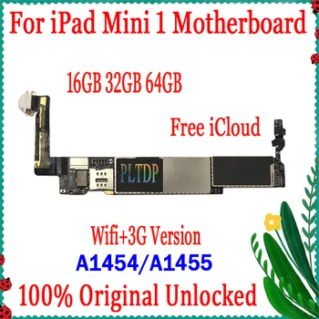 100% Testado Para o ipad mini 1 placa-Mãe A1432 Wifi & A1454/A1455 Versão 3G placa Lógica Original Desbloqueado Não icloud Bom Trabalho