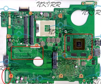 10260-1 DQ15 Discreto Nvidia 10260-2 WTPNR J2WW8 MWXPK 0J2WW GT525M 1GB de placa-mãe para o Inspiron 15R N5110 apoio core I5 I7