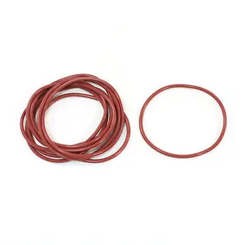 10Pcs Borracha Nitrílica de Vedação O-Ring de Vedação Arruela 60mmx2.5mm Vermelho Tijolo