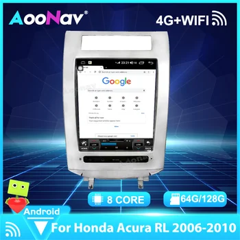 128G Android 10.0 Sistema Estéreo do Receptor de Rádio de Carro GPS Para a Honda, Acura RL 2006-2010 Navegação Áudio Player Multimídia Unidade de Cabeça