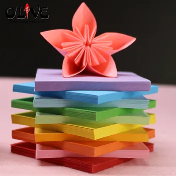 15 CM Quadrado de Papel Origami Dobradura 300 Pces DIY Origami Papier Japão Filhos de Papel Artesanal do Ofício de Guindaste, Crianças Quebra-cabeça De 10 Cores