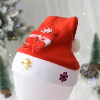 2022 Feliz Natal Chapéu De Ano Novo Navidad Cap Boneco De Neve ElK Papai Noel Chapéus Para Crianças, Crianças Adultas De Presente De Natal Decoração
