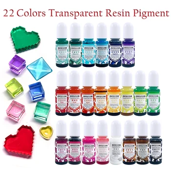 22 Cores/set Cristal Epóxi Resina UV Corante Pigmento Seco Rápido Resina de Cola Adesiva Para DIY Jóias Fazer Artesanato Acessórios