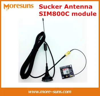 2pcs/lote em Conjunto Com Ventosa Antena de dados do SMS da g / m GPRS módulo de substituir SIM900A ,SIM800C módulo