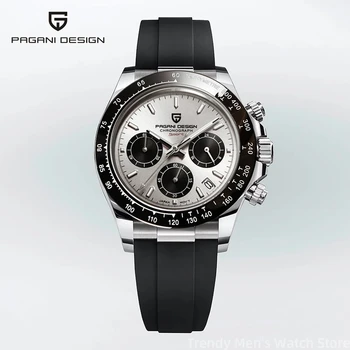 40MM PAGANI DESIGN V2 Quartzo Relógios para Homens, tipo Superior de Data Automática do relógio de Pulso de Luxo, Vidro Safira Desporto Cronógrafo, Relógio