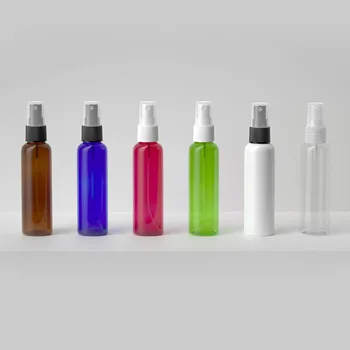 50pcs 60ml Vazio Branco Marrom de Plástico Pequeno Frasco de Spray,Cosmético, Perfume Recipiente Com Névoa Atomizador,Vazio Maquiagem Sub-engarrafamento