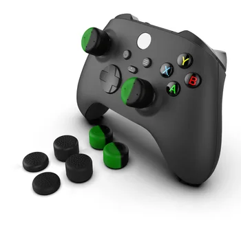 6 em 1 Anti-derrapante Removível de Silicone Analógico Polegar Botão de punho do taco Cap Intensificação do Caso para Xbox Série S X Controlador sem Fio
