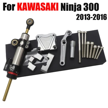 6061-T6 de Alumínio da Motocicleta Amortecedor Para a KAWASAKI EX300 NINJA300 2013 - 2016 Assistida Estabilizar Amortecedor Suporte de Montagem do Kit de