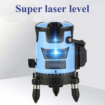 Blu-ray Laser Nível de 2-5 Linhas 3D Auto-Nivelamento 360 Horizontal E Vertical da Cruz Super Poderoso Feixe de Laser de Linha Prisma Nível