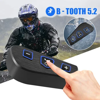 Bluetooth Moto BT5.2 Capacete De Fone De Ouvido Fone De Ouvido Sem Fio Do Motor De Bicicleta Mãos Livres Estéreo De Fone De Ouvido Alto-Falante De Redução De Ruído