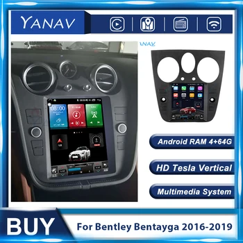 Carro Rádio Android Toque em Gravador De Bentley Bentayga 2016-2019 Auto de navegação GPS Estéreo Leitor Multimédia HD Tela da Unidade principal