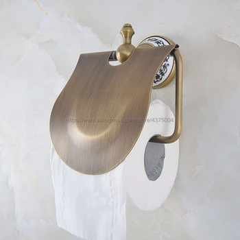 Casa De Banho Casa De Banho Porta Papel Higiênico Rolo De Tecido Titulares De Papel Caixa De Acessórios Do Banheiro De Bronze Antigo Nba774