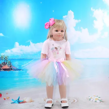 Cor-de-rosa de sorvete de Meninas Bebê Roupas de Verão Aniversário Princesa Partido Saia Tutu Crianças Saias de Tule Mãe e para Mim a Família Saias de Tutu