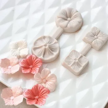 Creative 3D Flor Molde de Silicone Fondant Moldes para Decoração do Bolo de Ferramentas Barra de chocolate de Chocolate o Molde de Cozimento Acessórios