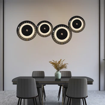 Criativo cerâmica lâmpada LED quarto lâmpada de teto sala de estar decoração de lâmpada de parede de sala de jantar lâmpada frontal e traseira LED fonte de luz