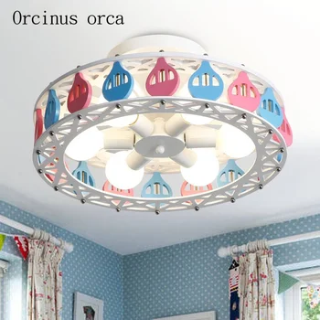 Criativo lâmpada do teto do menino quarto da menina Princesa de Quarto de crianças, quarto de lâmpada dos desenhos animados encantadores balão lâmpada de teto LED