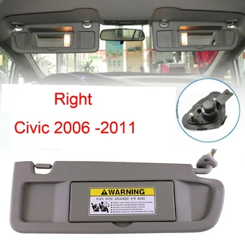 Direito do Lado do Passageiro Cinza Viseira de Sol para o ano de 2006 a 2011 Honda Civic 83230-SNA-A01ZE