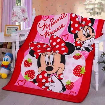 Diseney de Minnie do Mickey de Flanela Macia Cartoon Cobertor para as Crianças na Cama, Sofá Sofá Crianças de Lã Jogar Cobertor Presente de Aniversário