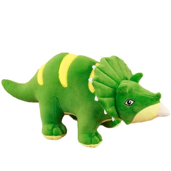 Dorimytrader Novo Pop 120cm Gigante Macio Anime Triceratops Brinquedo de Pelúcia 47inch Recheado de desenhos animados Dinossauro Boneca Travesseiro Filho Dom Crianças
