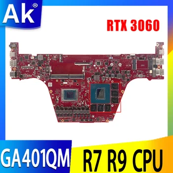 GA401QM placa-mãe Para ASUS ROG Zephyrus G14 GA401QM-HZ160T GA401Q Laptop placa-Mãe com R9-5900H R7-5800H RTX 3060 placa-mãe
