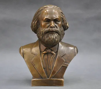 Grande Alemão Comunista Carl Marx Estátua De Bronze Do Busto