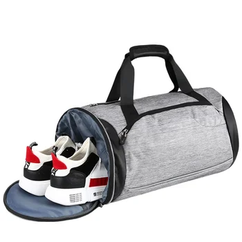 Grande capacidade mala de viagem Leve Impermeável Esportes Fitness Saco de Viagem Com Compartimento de equipamento de sacos de ginásio