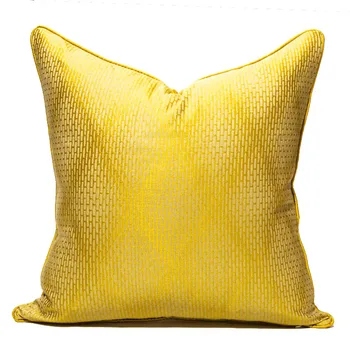 Housse De Coussin Amarelas de Alta Qualidade Capa de Almofada 45x45cm Jogar Travesseiro Capa Para Sala de estar Sofá de Luxo Sofá Fronha