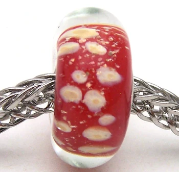 JG3122 100% S925 Sterling Prata, Contas de Vidro Murano beads Ajuste Europeia Encantos Pulseira de amuletos diy jóias Lampwork GlassBeads