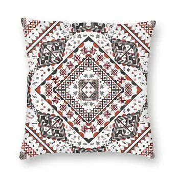 Kabyle Cerâmica Berbere Motivos Capa de Almofada de Impressão Geometria Etnia Berbere Jogar Travesseiro Caso para a Sala de Legal Decorativa da Casa