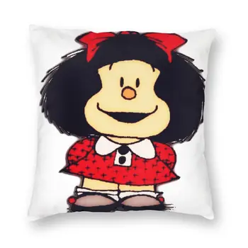 Mafalda Almofada Quadrada Caso Almofadas para o Sofá, Quino Argentina de desenhos animados Engraçadas Capas de Almofada