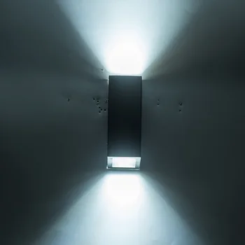 Moderna da parede do diodo emissor de luz para baixo de fundo Decorativo de iluminação de led GU10 da luz para o interior de parede, candeeiro de iluminação