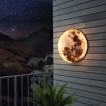 Moderna LED Lâmpada de Parede de Acrílico Candeeiro Ilumina-se para a Sala de estar, Quarto, Corredor Bar Casa Decorar a Lua Parede de Luz do Brilho de Fixação