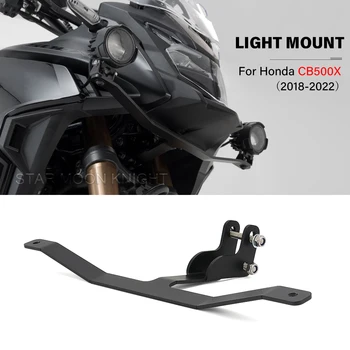 Motocicleta Auxiliar da Luz de Névoa de Monta Suporte para Honda CB 500X CB500X CB 500 X 2018 - 2021 Acessórios de Condução Suporte da Lâmpada