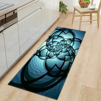 Nordic Entrada Capacho Cozinha Tapete de Casa, Quarto de Corredor de Tapete em Carpete Padrão 3D Decoração de Flanela Tapete de Banheiro antiderrapante, Tapete