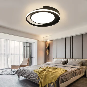 Nordic minimalista quarto moderno da lâmpada personalidade criativa lâmpada de teto LED luminária redonda sala quente lâmpadas