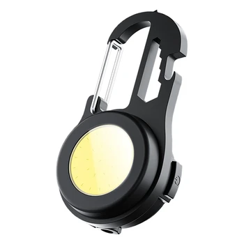 O Mini Keychain Lanternas,4 Modos De Luz Recarregável Do Bolso A Luz Do Keychain Com Abridor De Garrafa,Utilizado Para A Pesca E Camping