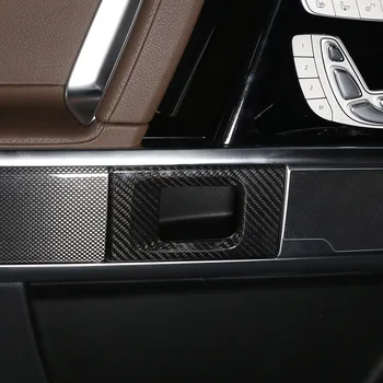 Para 2019 -2020 Mercedes -Benz Classe G 463 Maçaneta Da Porta Interior Da Tampa Real De Fibra De Carbono Auto Peças