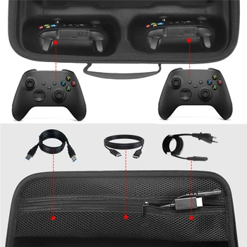 Protetora Portátil à prova de Choque Anti-queda Controlador de Jogo estojo Caixa para Xbox Série X Transportando Saco