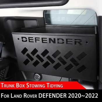 Tronco Caixa De Arrumação Arrumação Para Land Rover Defender Tronco Organizador Do Tronco De Armazenamento De Caixa De Interior Modificação Accessorie 2020~2023