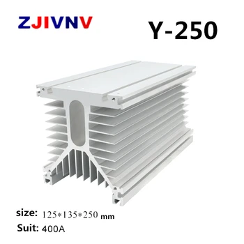 Y250 branco 125*135*250 mm 400 três de fase relé de estado sólido Industrial SSR dissipador de calor do radiador forma em Y