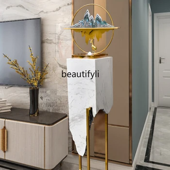 yj Luz de Luxo, a Água que Flui Ornamentos Corredor Chão da Sala de estar Interior Moderno High-End Decoração de Casa