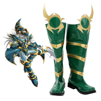 Yu-Gi-Oh! Duelo De Monstros Escura, Paladino Cosplay Botas Verdes Sapatos Feitos De Halloween Cosplay Sapatos